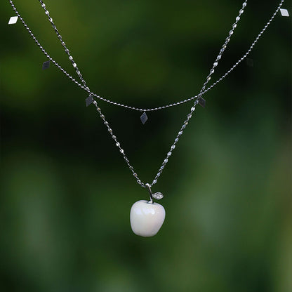 YIHE Ceramic Necklace "Apple of My Eye"