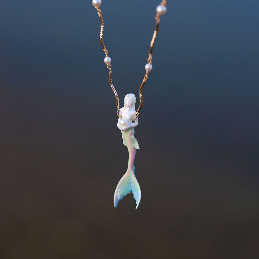 YIHE Ceramic Necklace "Mermaid"