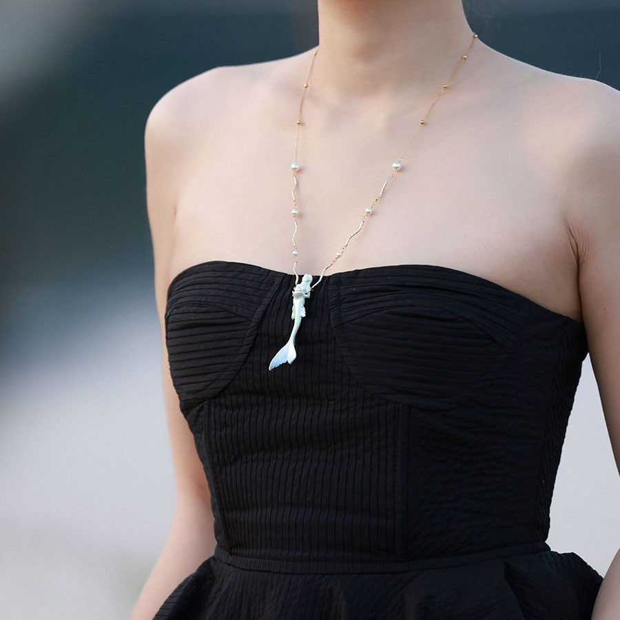 YIHE Ceramic Necklace "Mermaid"