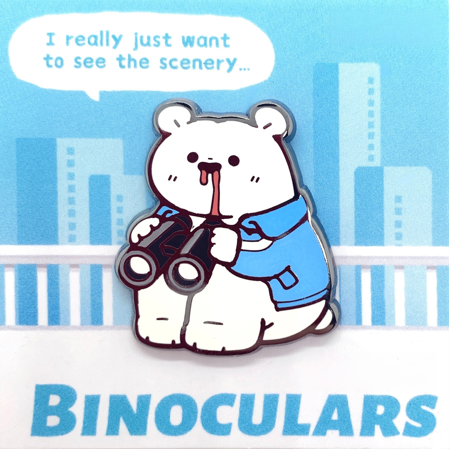 Stop! Mini Planet Enamel Pins Polar Bear Series