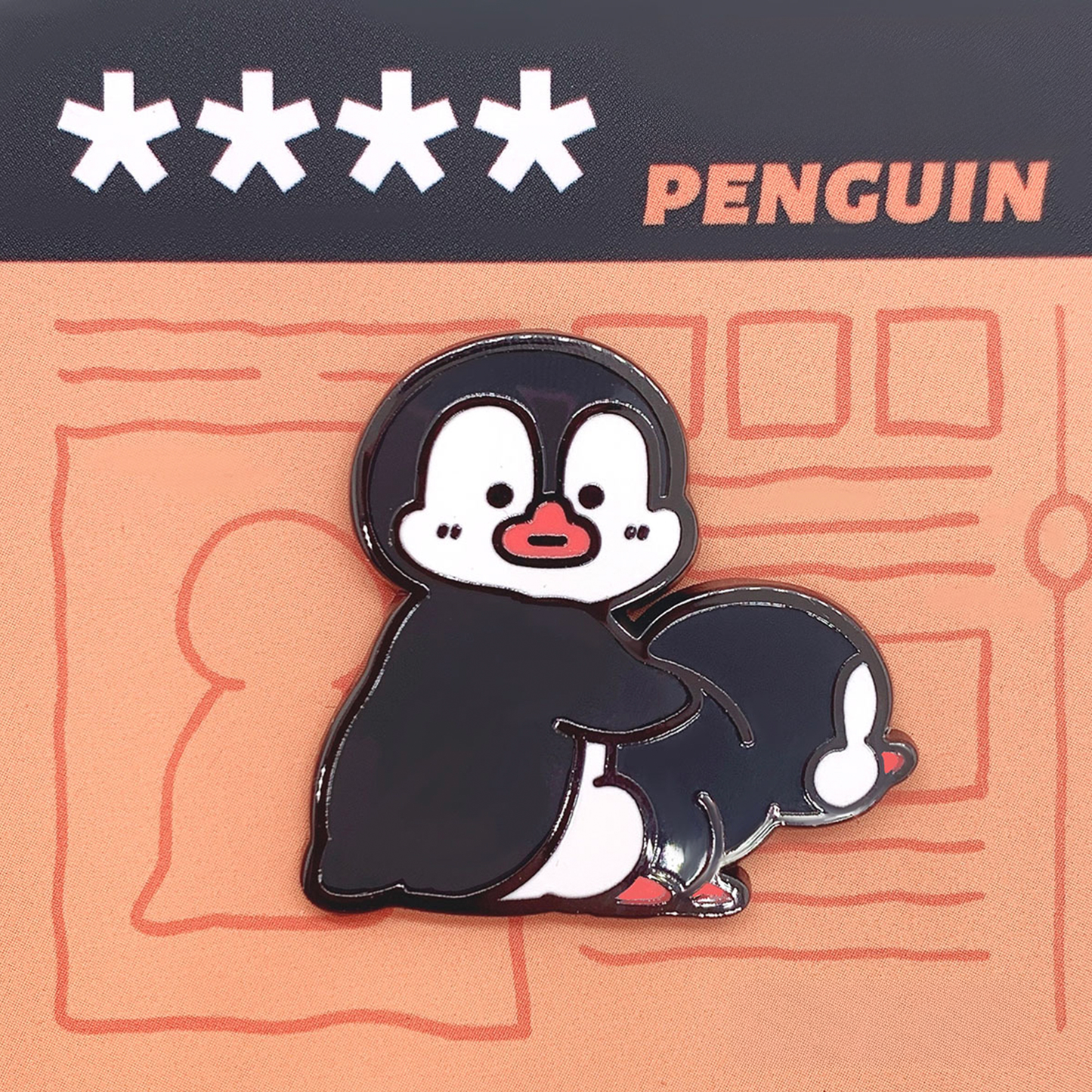 Stop! Mini Planet Enamel Pins Penguin Series