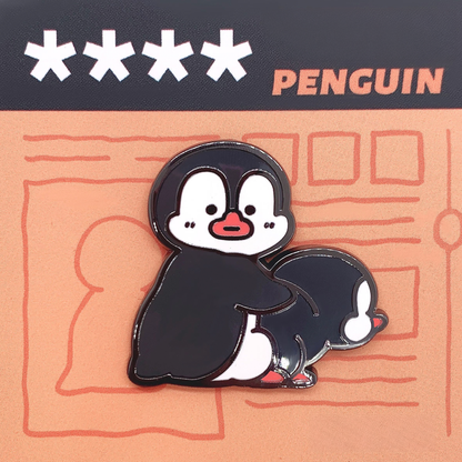 Stop! Mini Planet Enamel Pins Penguin Series
