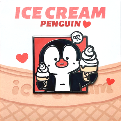 Stop! Mini Planet Enamel Pins Penguin Series