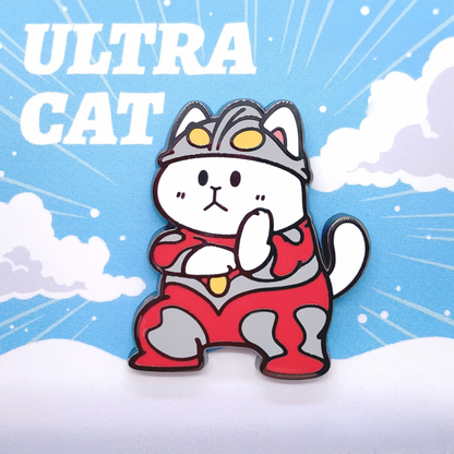 Stop! Mini Planet Enamel Pins Cool Cat Series