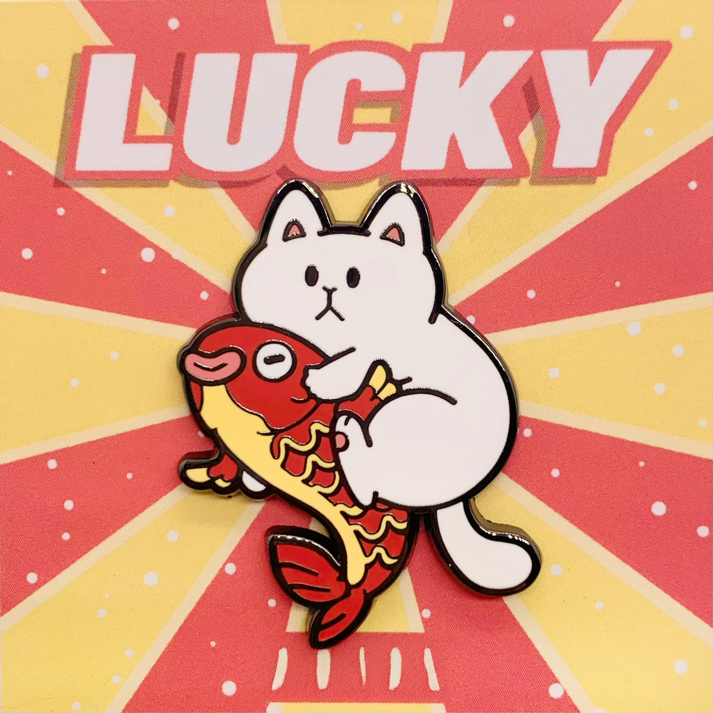 Stop! Mini Planet Enamel Pins Lucky Cat Series