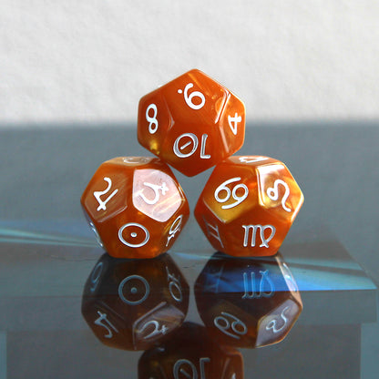 Uno with the Sun D12 Astrology Dice
