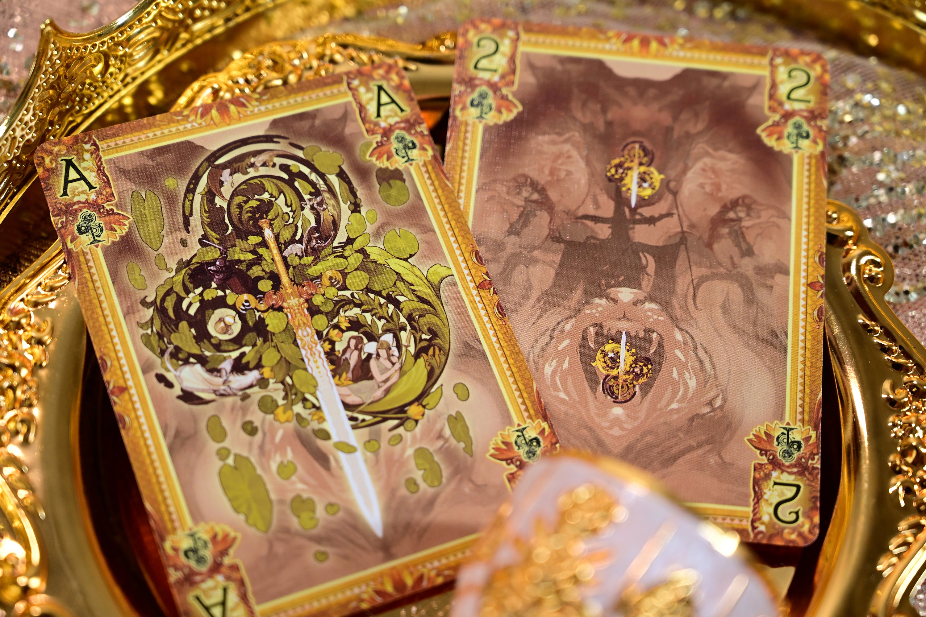 King Arthur Playing Cards V2: Excalibur – Vermilion Collection