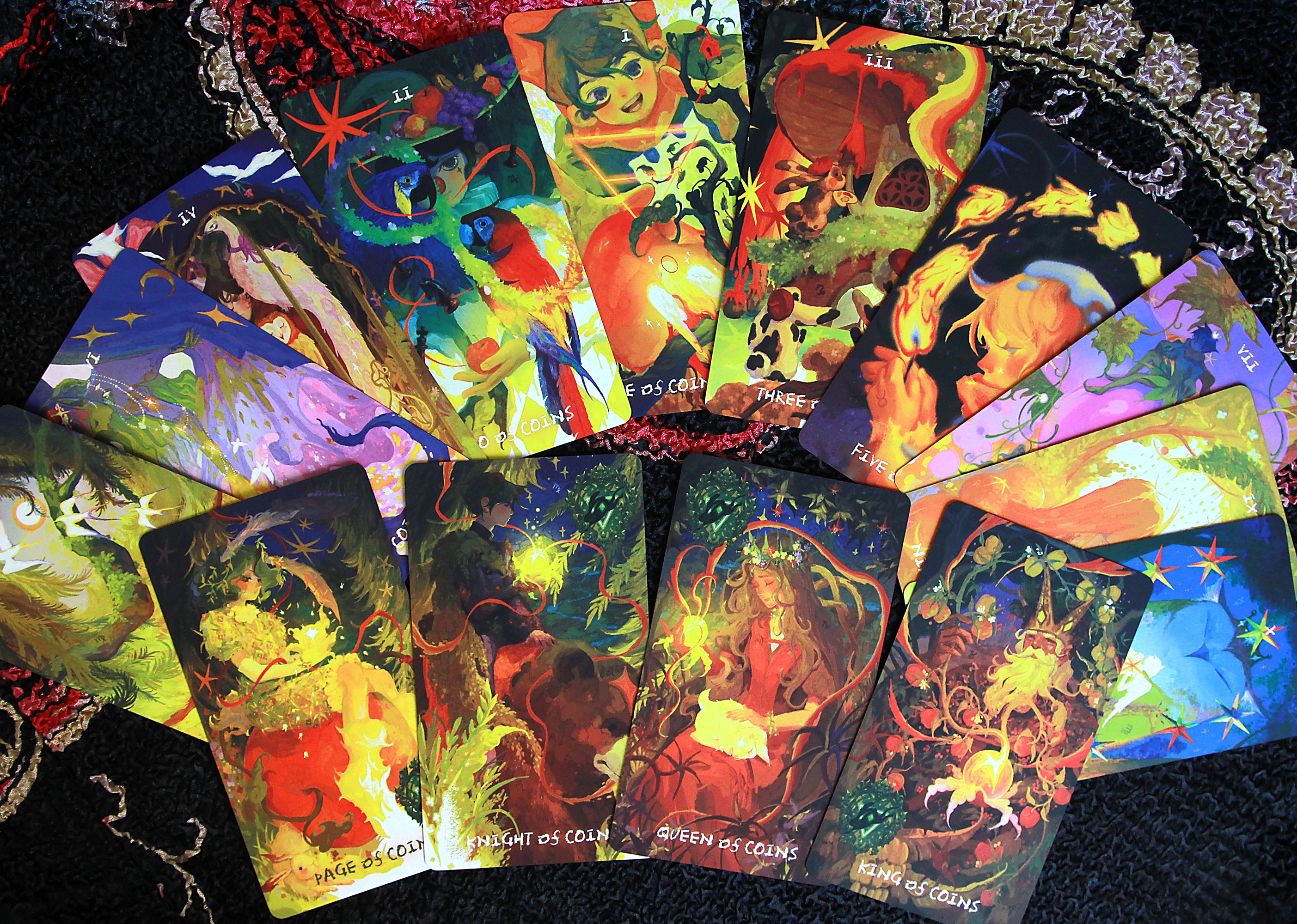 Lux & 78 Nocturnal Veils Tarot – Vermilion Collection