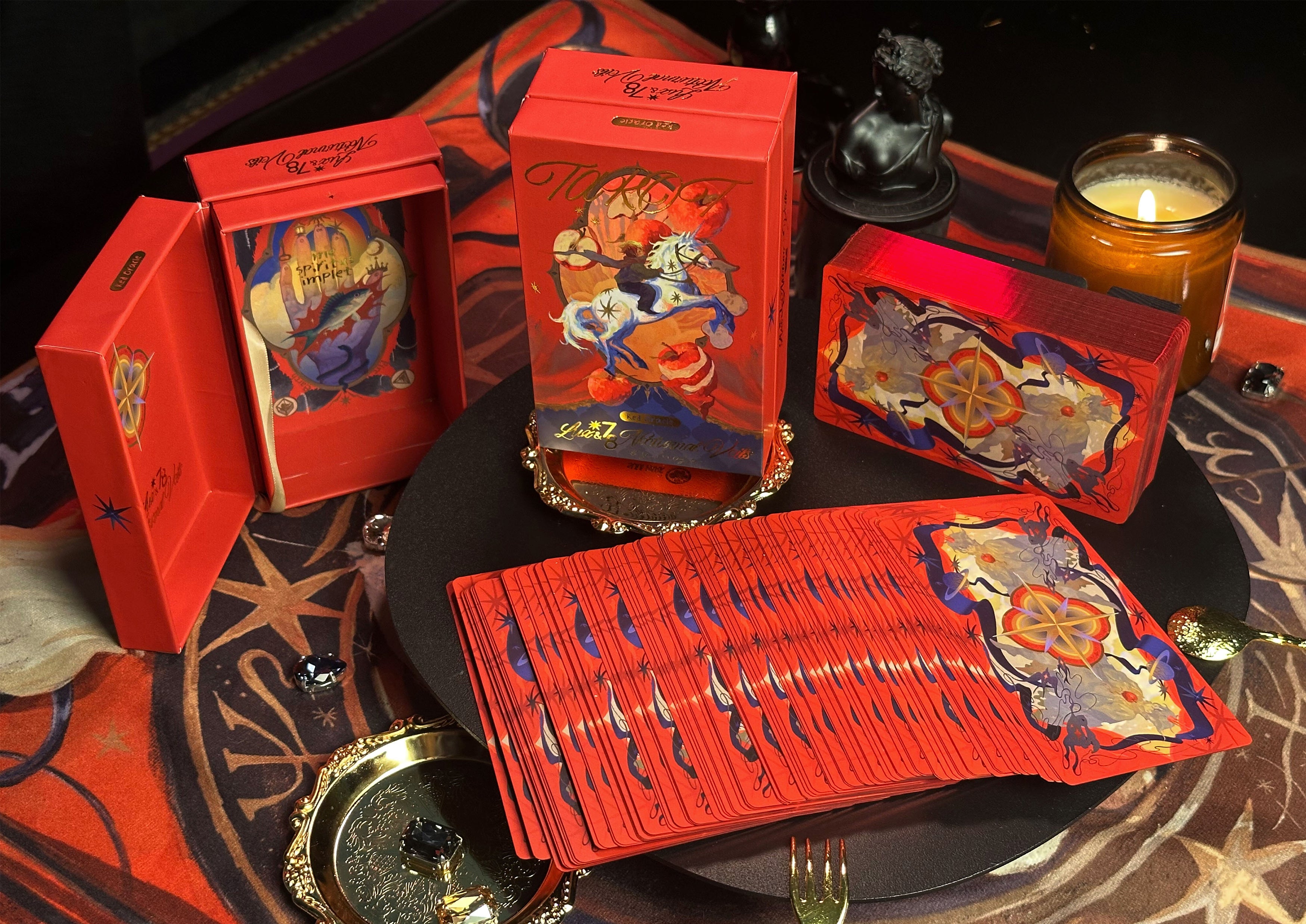 Lux & 78 Nocturnal Veils Tarot – Vermilion Collection