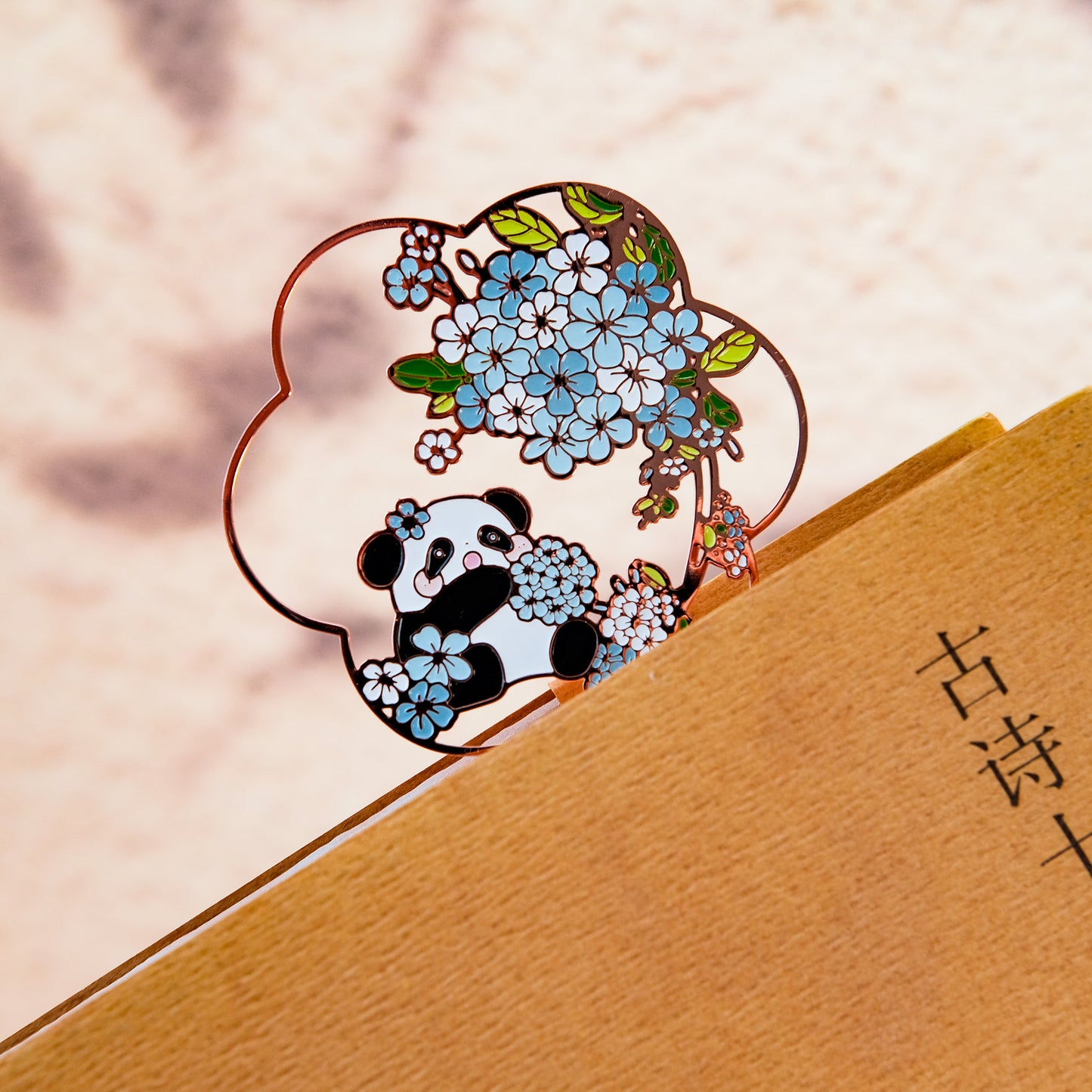 Panda Palace Fan Metal Bookmarks