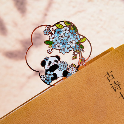 Panda Palace Fan Metal Bookmarks