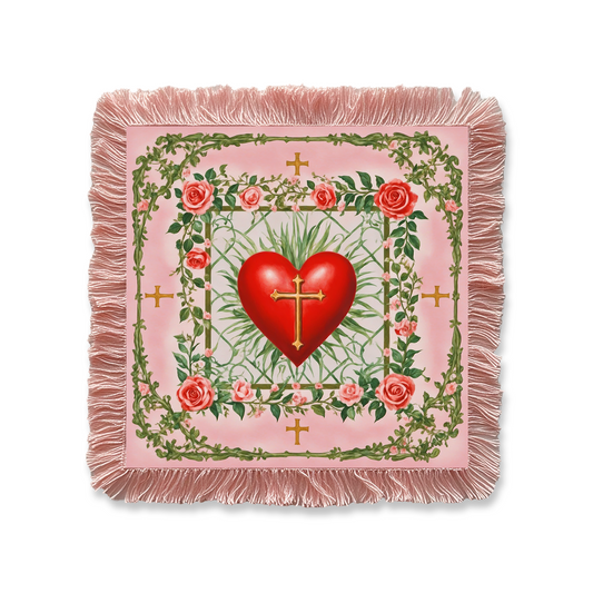 Renaissance Fantasy Tarot Cloth "Sacred Heart"