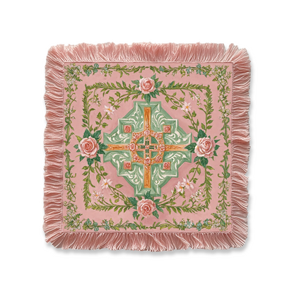 Renaissance Fantasy Tarot Cloth "Rose Cross"