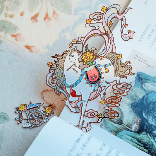 Auspicious Animal Metal Bookmarks (Horse)
