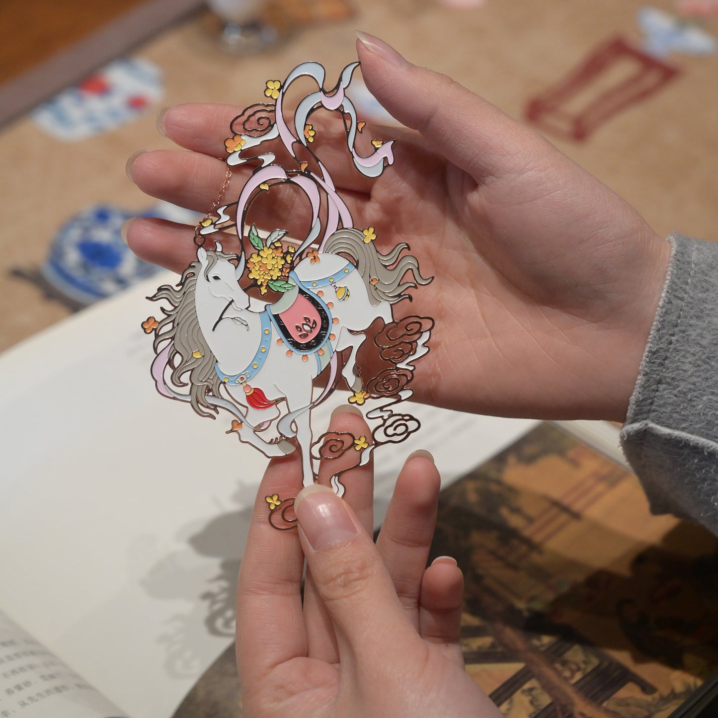 Auspicious Animal Metal Bookmarks (Horse)