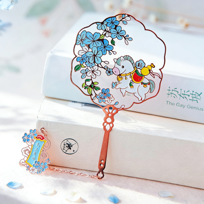 Horse Palace Fan Metal Bookmarks