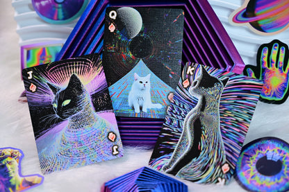 Radio Cat Playing Cards