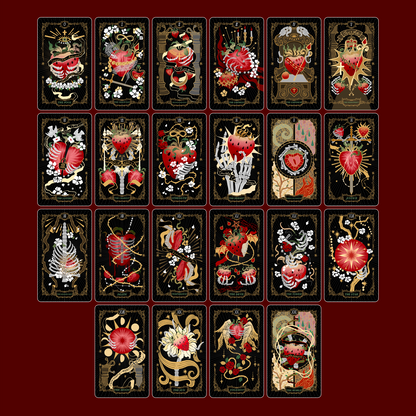 Skeletal Strawberry Tarot