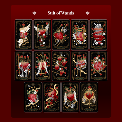 Skeletal Strawberry Tarot