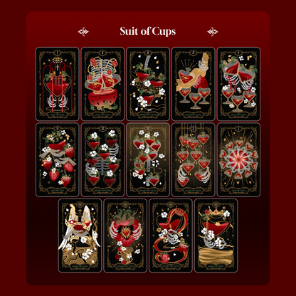 Skeletal Strawberry Tarot