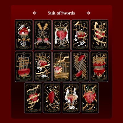 Skeletal Strawberry Tarot