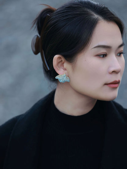 YIHE Ceramic Jewelry "Moth of Ash and Frost"