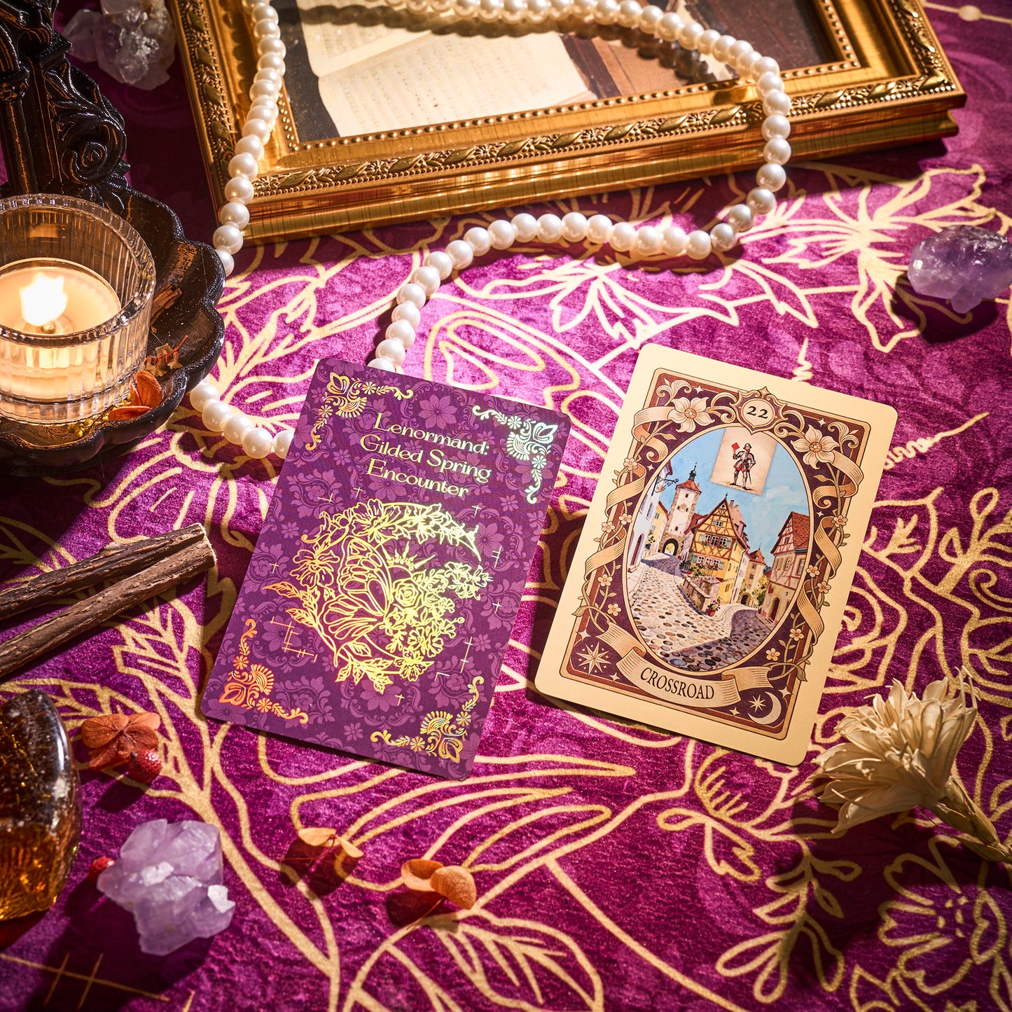 Gilded Spring Encounter Lenormand