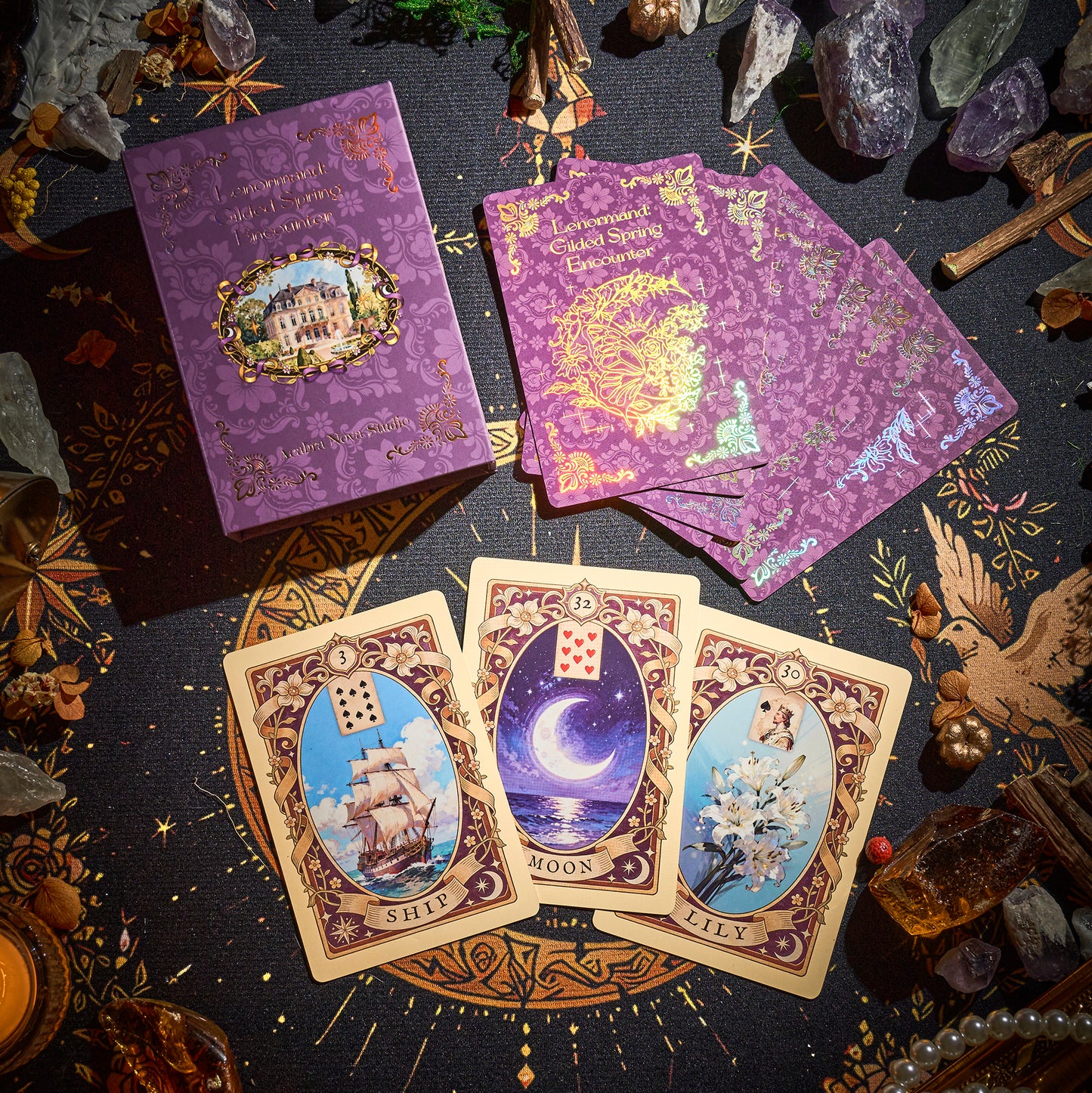Gilded Spring Encounter Lenormand