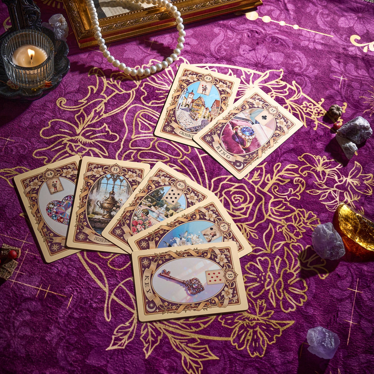 Gilded Spring Encounter Lenormand