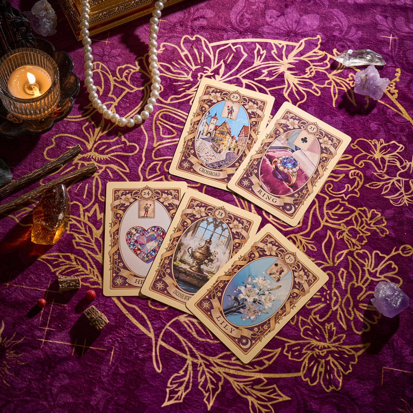 Gilded Spring Encounter Lenormand