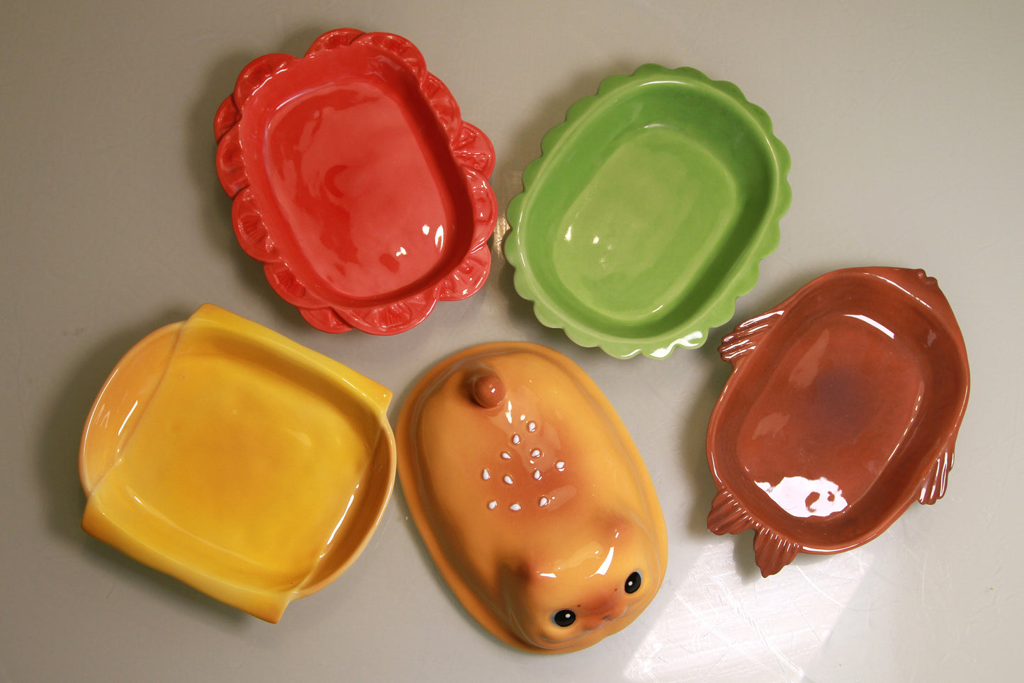 Burger Cat Plate Set