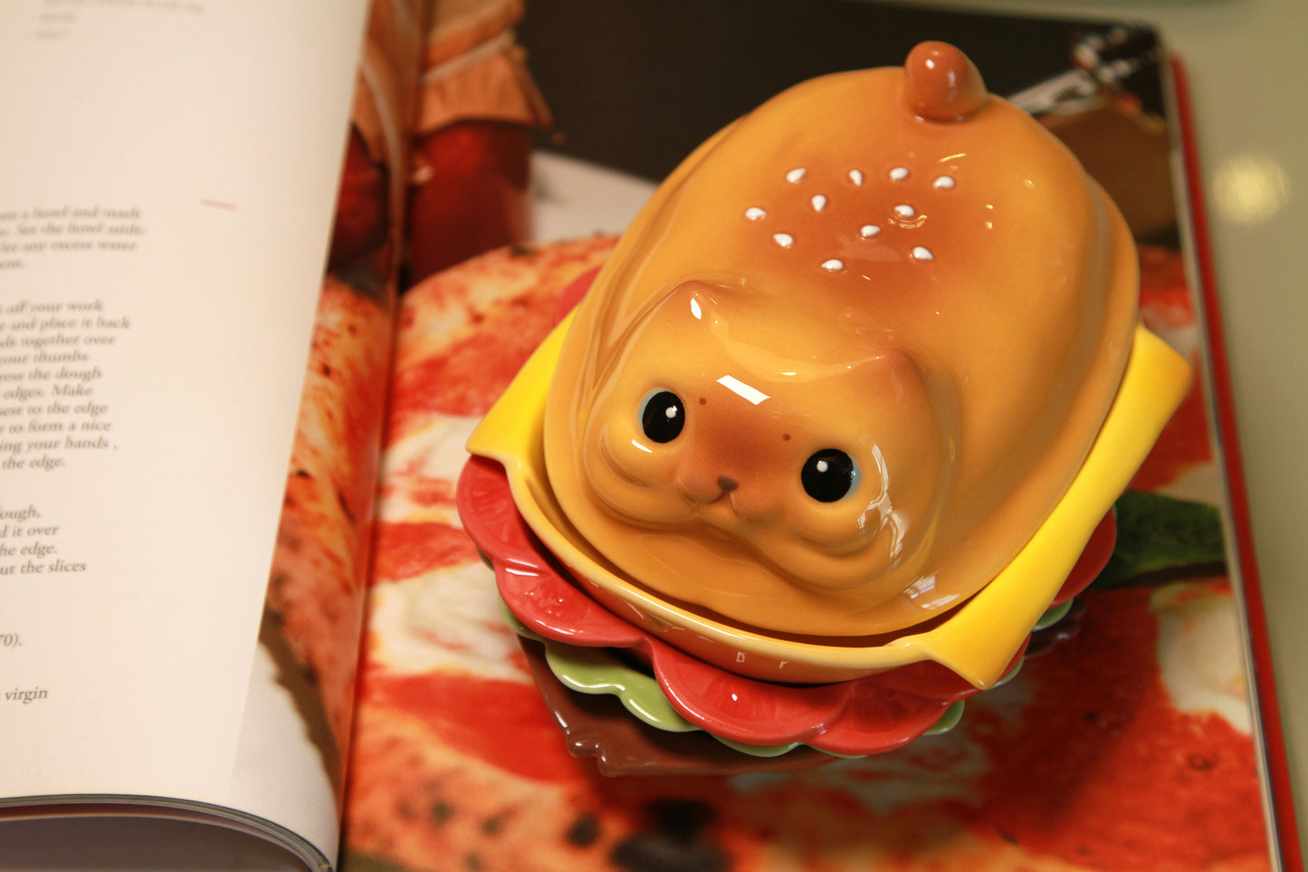 Burger Cat Plate Set