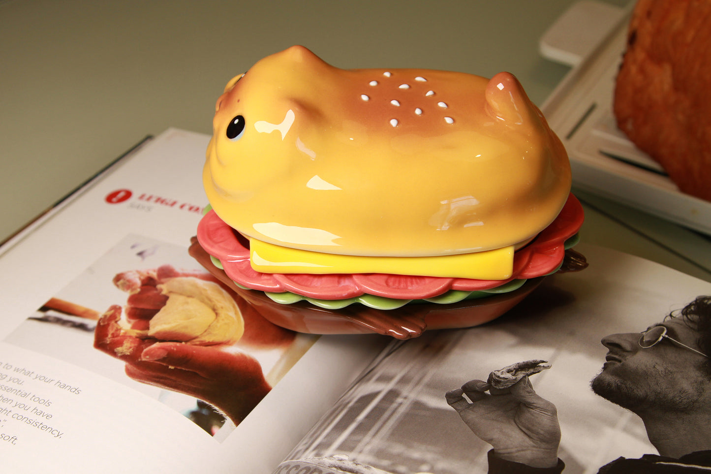 Burger Cat Plate Set