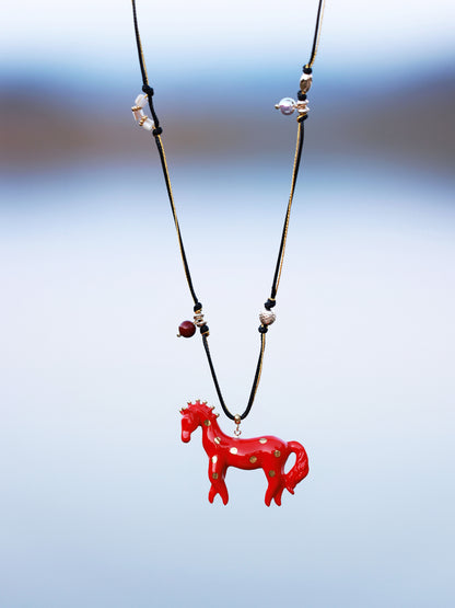 YIHE Ceramic Necklace "Dream Pony"