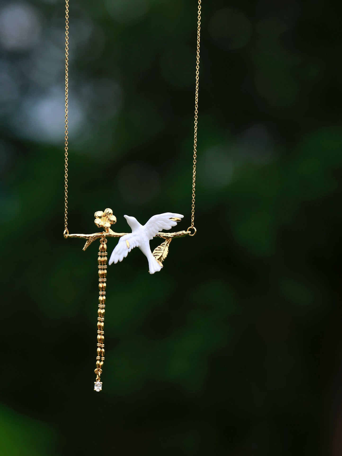 YIHE Ceramic Necklace "Grace at Rest"