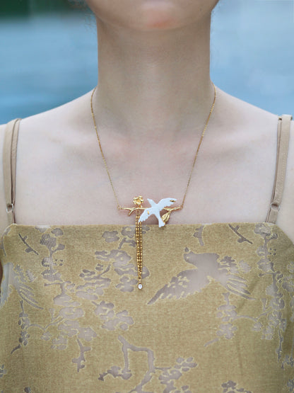 YIHE Ceramic Necklace "Grace at Rest"