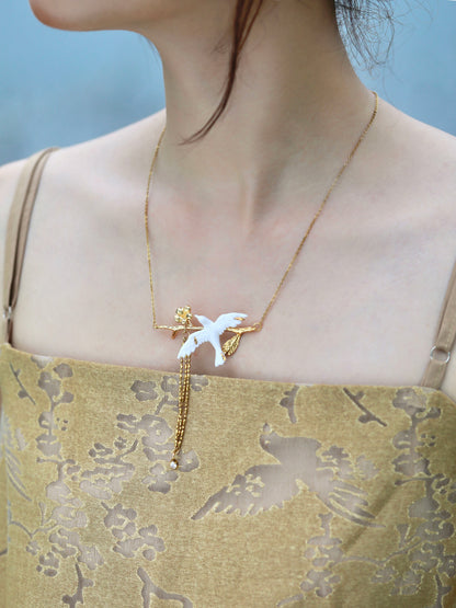 YIHE Ceramic Necklace "Grace at Rest"