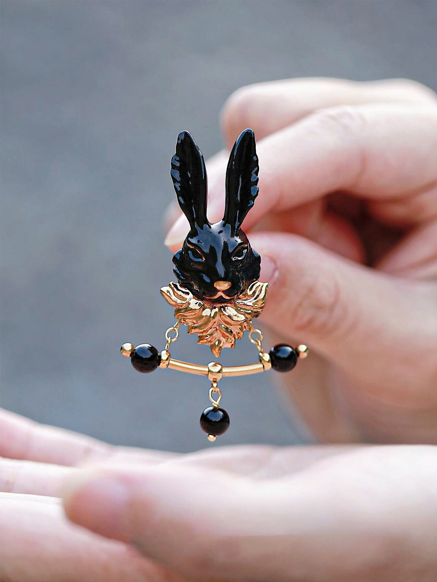 YIHE Ceramic Jewelry "Golden Whisker"