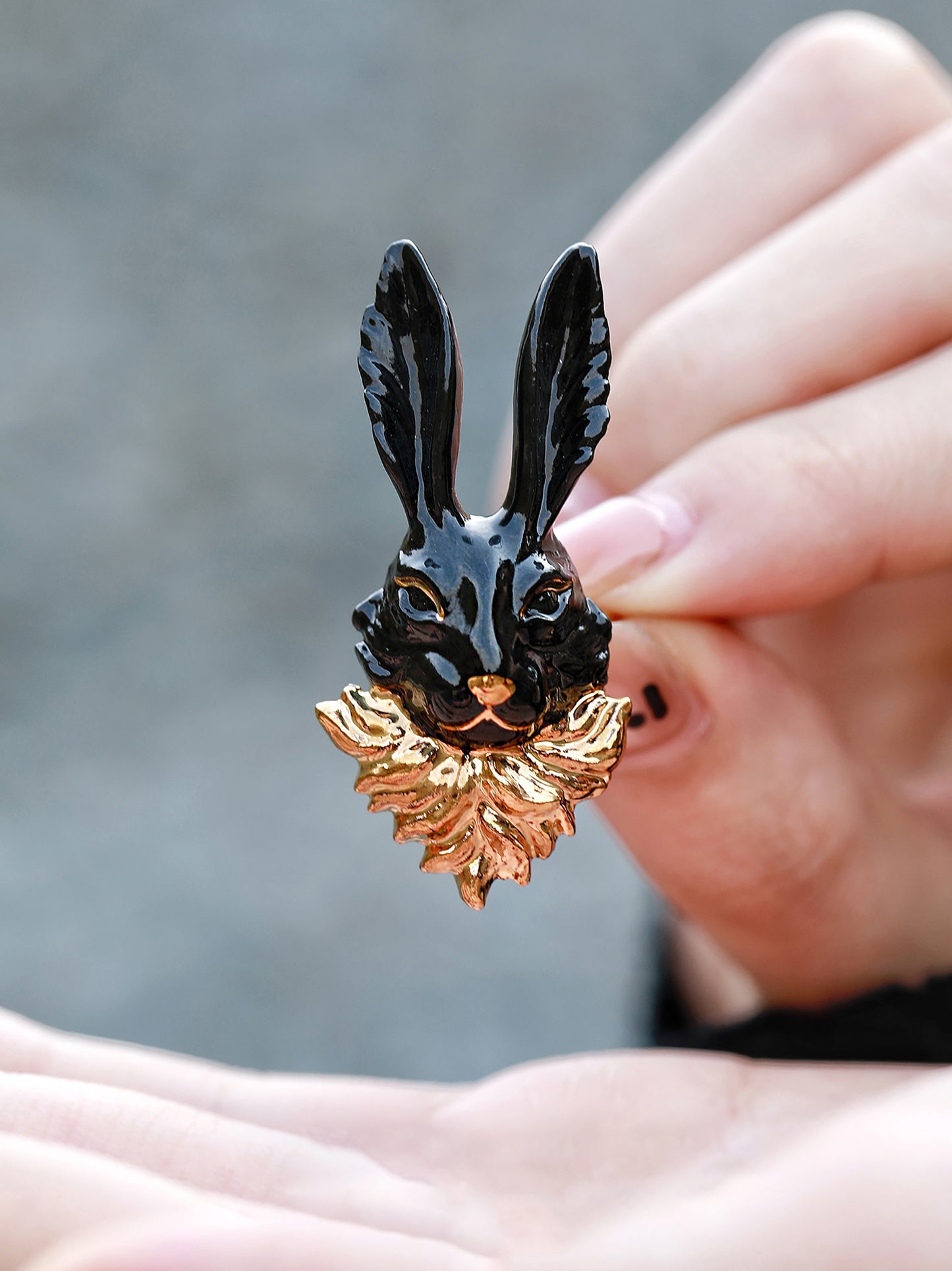 YIHE Ceramic Jewelry "Golden Whisker"
