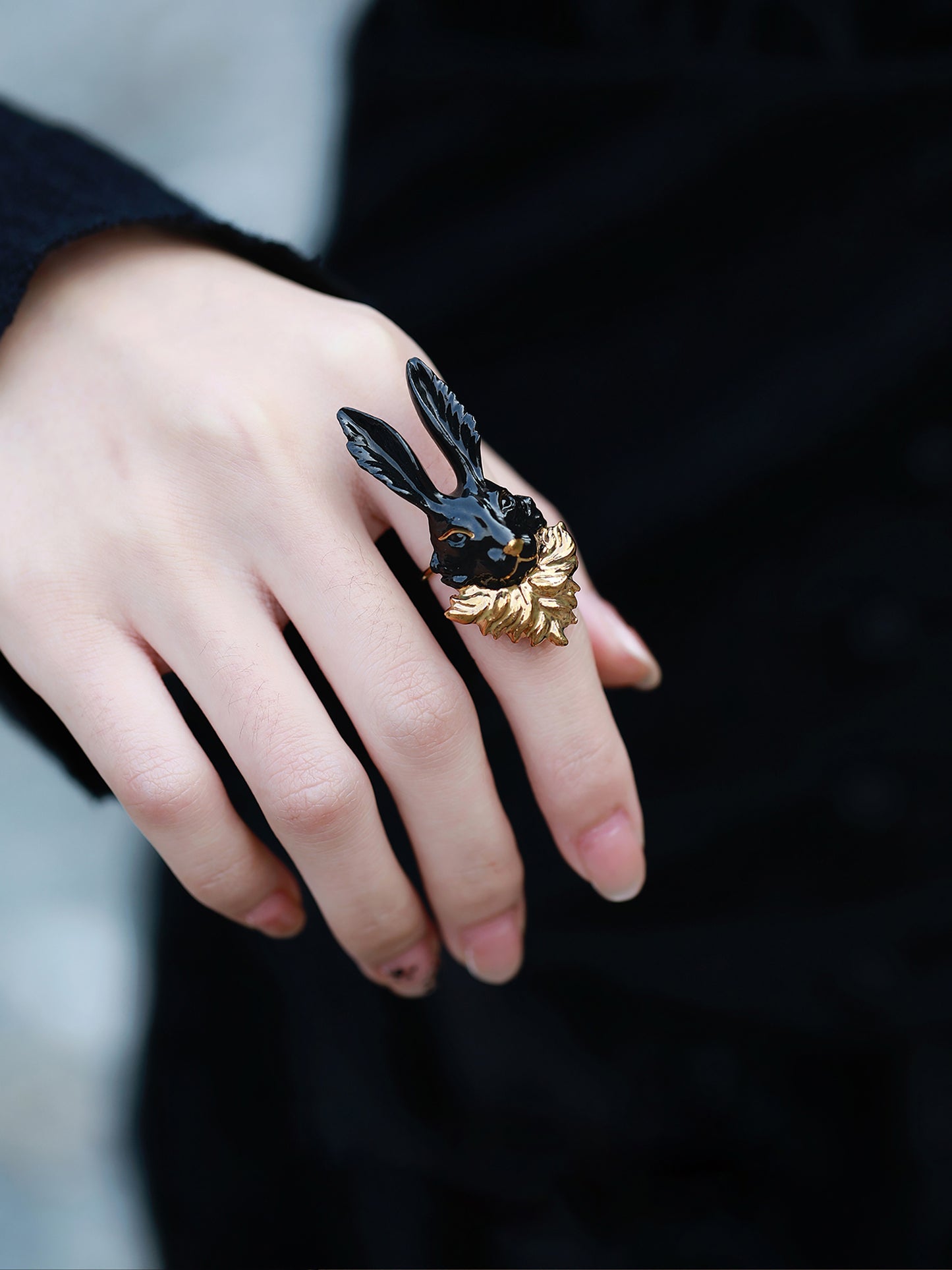 YIHE Ceramic Jewelry "Golden Whisker"