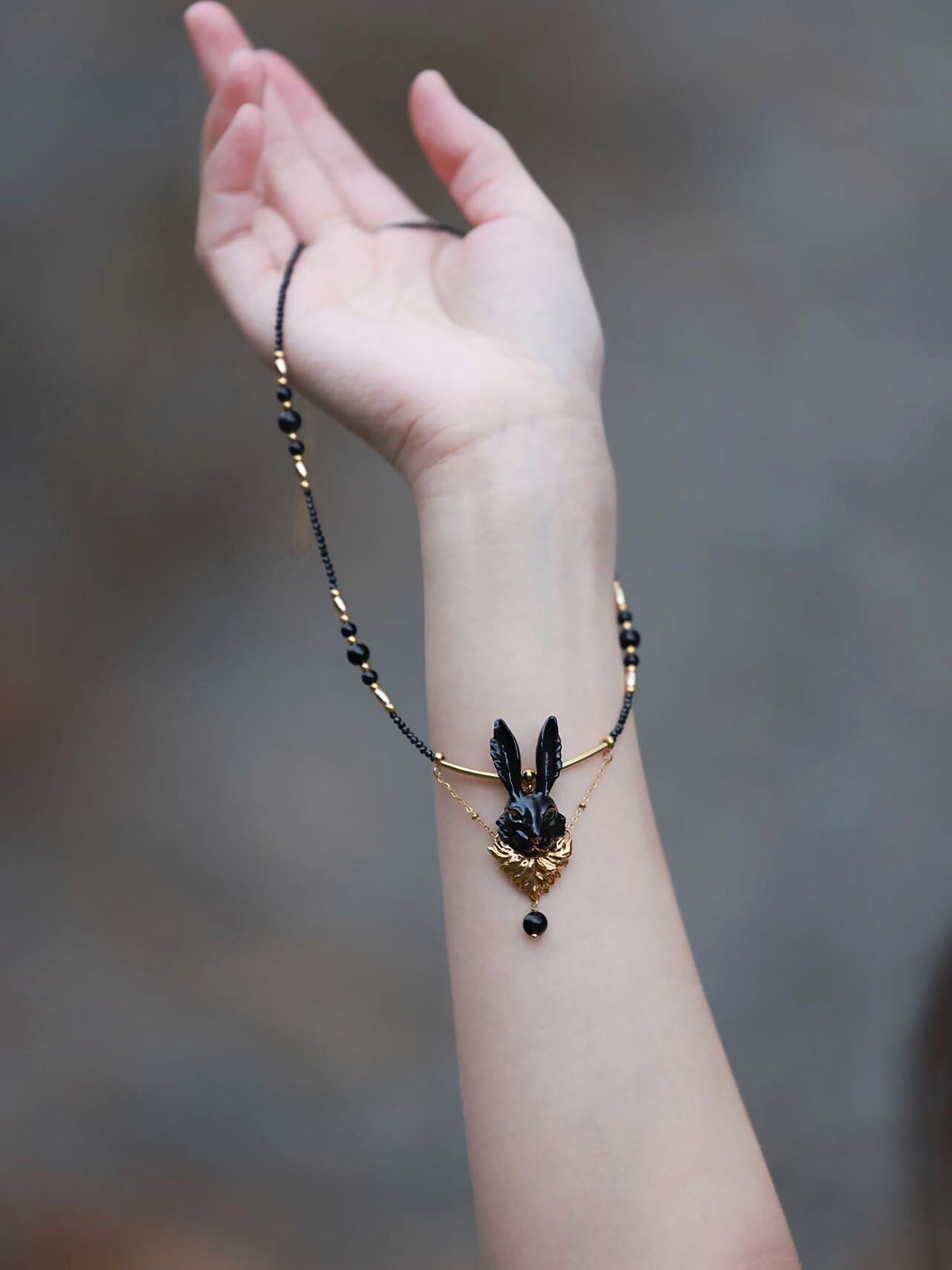 YIHE Ceramic Jewelry "Golden Whisker"