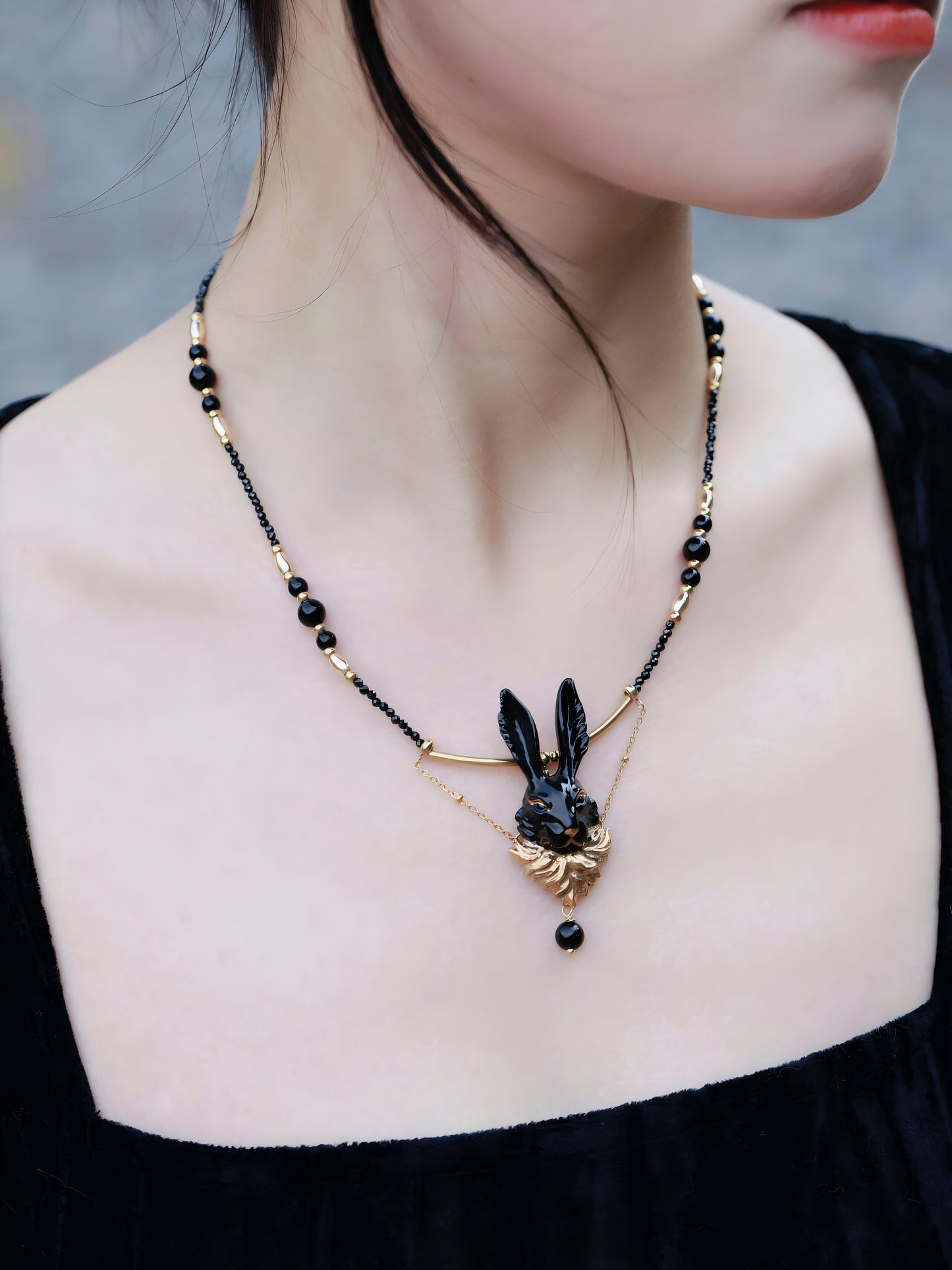 YIHE Ceramic Jewelry "Golden Whisker"