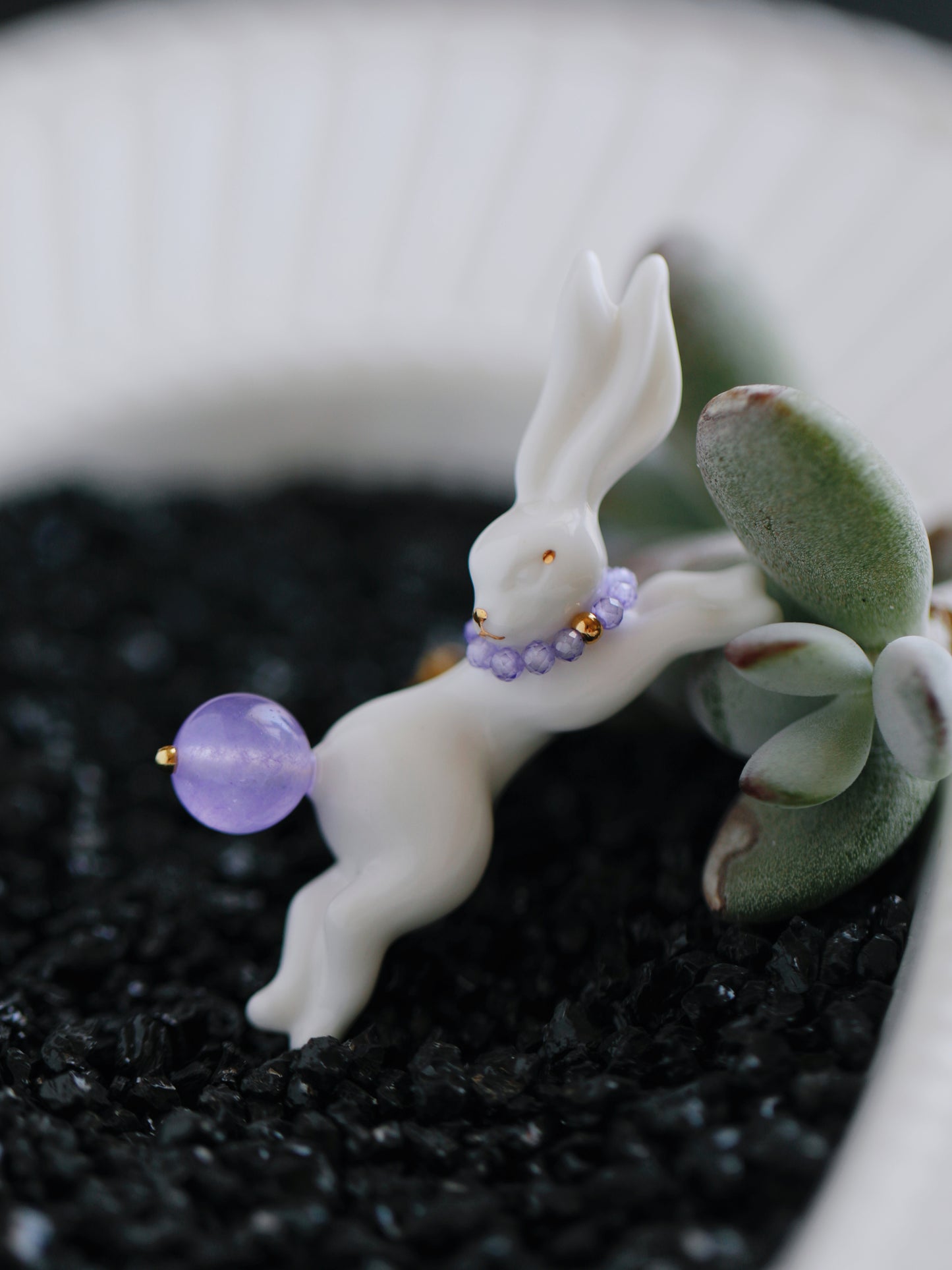 YIHE Ceramic Rings "Rainbow Rabbit"