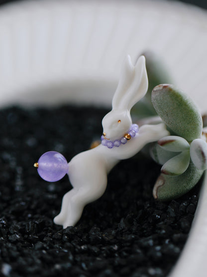 YIHE Ceramic Rings "Rainbow Rabbit"