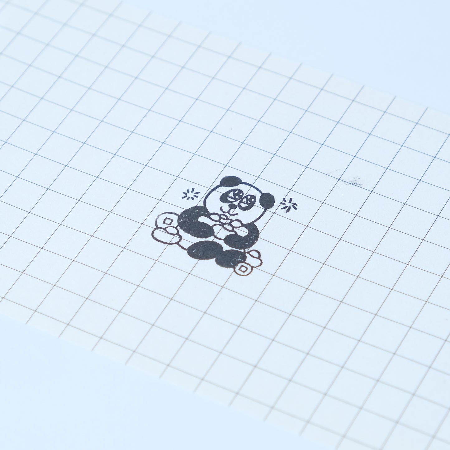 Wooden Automata Stamp "Lazy Lucky Panda"