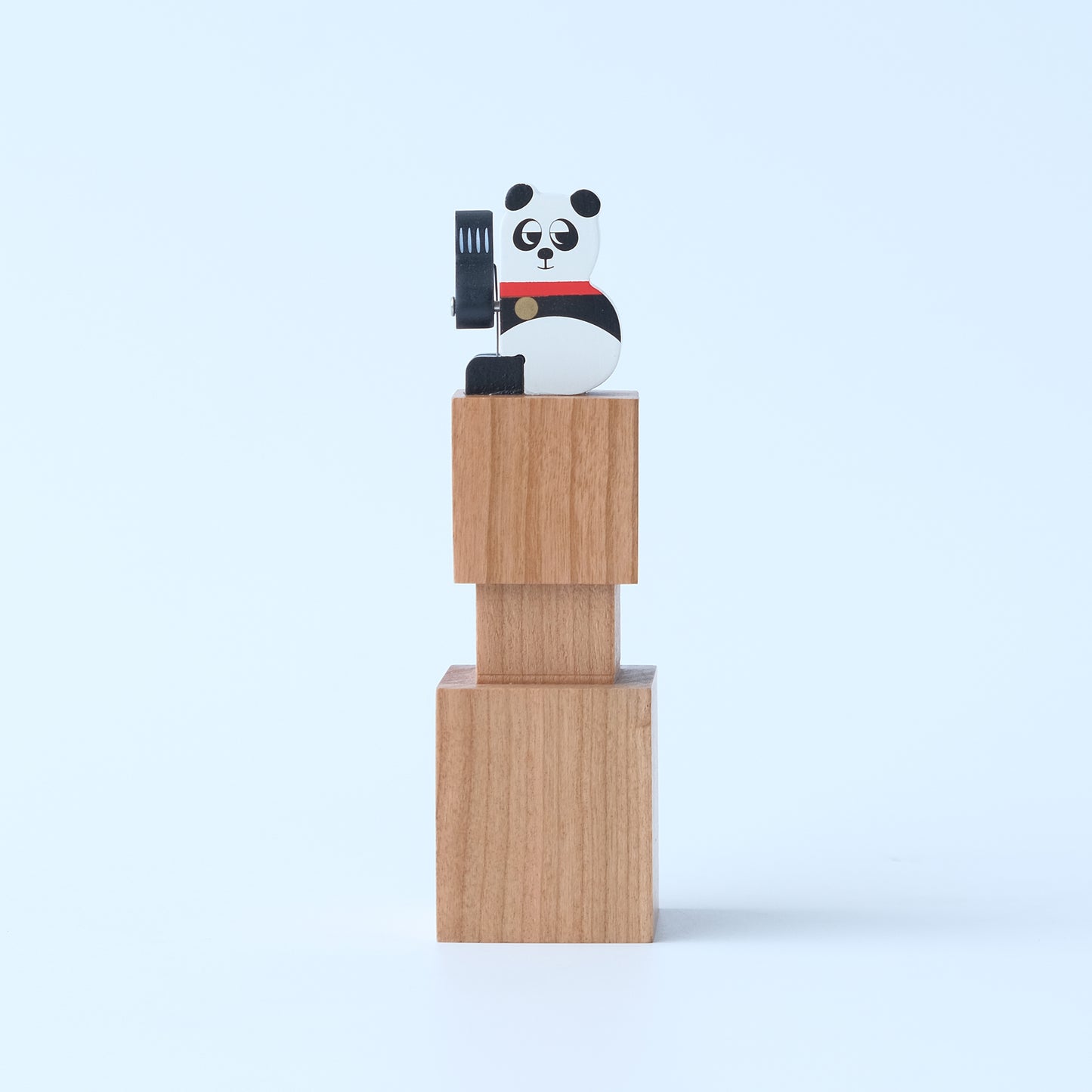 Wooden Automata Stamp "Lazy Lucky Panda"