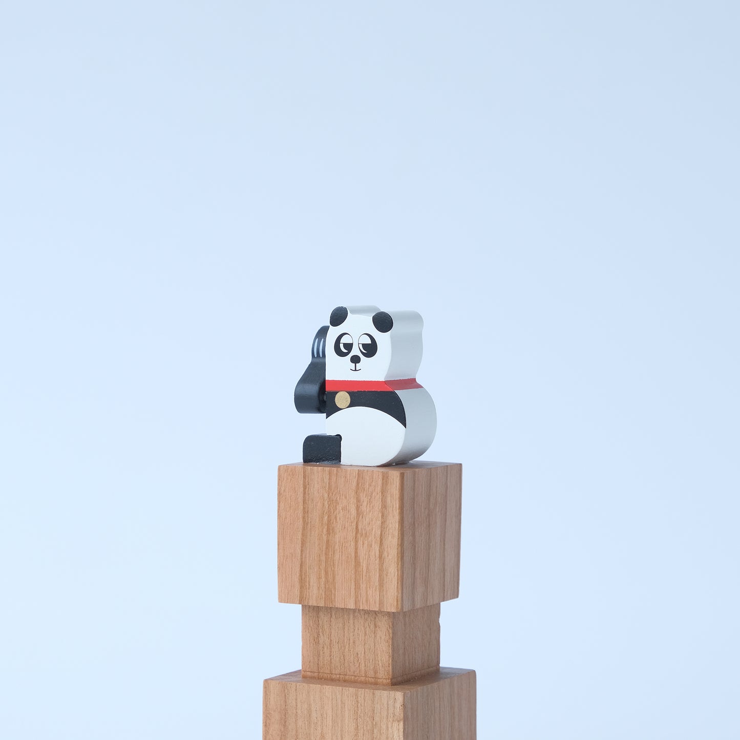 Wooden Automata Stamp "Lazy Lucky Panda"