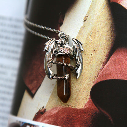 Sambucus Dragon Guardian Pendulum Necklace
