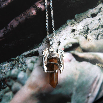 Sambucus Dragon Guardian Pendulum Necklace