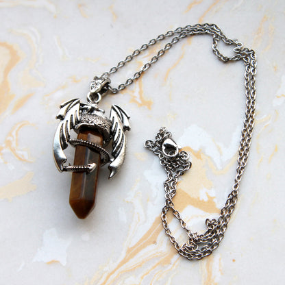 Sambucus Dragon Guardian Pendulum Necklace